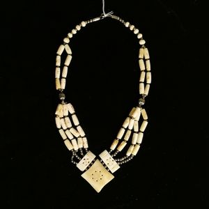 Carved Bone Necklace